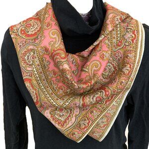 Paisley Pink Retro Scarf-FREE WITH PURCHASE
